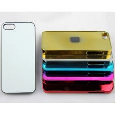 Чехол для iPhone 5 зеркальный с пластиной для сублимации: золотой, серебристый, цветной