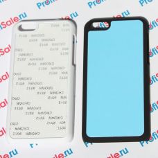 Чехол для iPhone 5C п с покрытием Soft Touch (шелк)ластиковый с пластиной для сублимации. Цвет: белый, черный