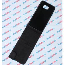 Чехол-раскладушка для Samsung S6 edge с белым полем для сублимации, черный