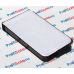 Чехол-раскладушка для iPhone 4/4S с белым полем для сублимации, черный