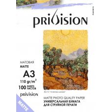 Фотобумага матовая односторонняя Privision (A3, 110 г/кв.м, 100 листов)