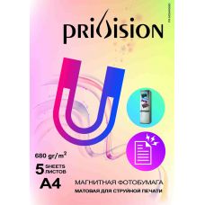 Фотобумага матовая магнитная Privision (A4, 680 г/кв.м, 10 листов)