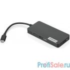 Lenovo [4X90V55523] USB-C 7-in-1 Hub - 2xUSB 3.0, 1xUSB 2.0, 1xHDMI 1.4, 1xTF Card Reader, 1xSD Card Reader, 1xUSB-C Charging Port, by pass to charge Notebook, MAX POW 15W(Max load for USB port) 