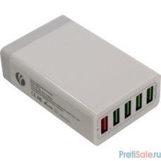 VCOM CA-M046 Зарядное устройство на 5 портов AC (EU Plug 100-220V) -> USB, IC, Quick Charge<M046/CA-M046>