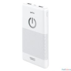Perfeo Powerbank 10000 mah + Micro usb /In Micro usb /Out USB 1 А, 2.1A/ White (PF_B4297)