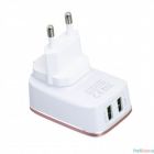 LDNIO LD_B4388 A2204/ Сетевое ЗУ + Кабель Lightning/ 2 USB Auto-ID/ Выход: 12W/ White&Gold