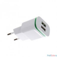 СЗУ Continent  2A/2*USB   белый , ZN24-295WT