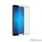 MEDIAGADGET MGFCHH7XFGWT Защитное стекло 2.5D FULL COVER GLASS для Honor 7X (полноклеевое,белая рамка)