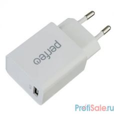 PERFEO Сетевое зарядное устройство с разъемом USB, 2.1А, белый (I4619)