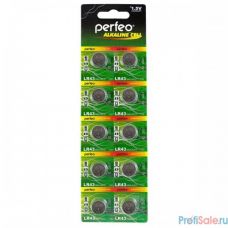 Perfeo LR43/10BL Alkaline Cell 386A  AG12  (10 шт. в уп-ке)