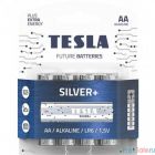 Tesla SILVER AA+4ks Alkaline baterie AA (LR06, пальчиковая, блистер) 4 ks блистер /4 шт)