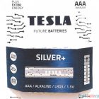Tesla SILVER AAA+4ks Alkaline baterie AAA (LR03, микропальчиковая, блистер) блистер /4 шт)