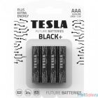 Tesla BLACK AAA+ 4ks Alkaline baterie AAA (LR03, минипальчиковая, блистер/4 шт)