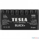 Tesla BLACK AAA+ 24ks Alkaline baterie AAA (LR03, минипальчиковая, термоусадочная плёнка/24 шт)