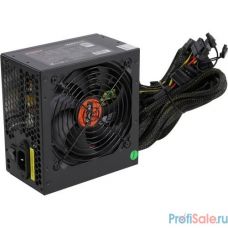 Exegate EX282040RUS Блок питания 500W Exegate 500PPH-LT, 80+,RTL ATX, black, APFC, 12cm, 24p, (4+4)p, 5*SATA, 3*IDE