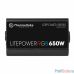 Блок питания Thermaltake Litepower RGB 650W  (24+4+4pin) APFC 120mm fan color LED 5xSATA RTL PS-LTP-0650NHSANE-1