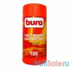 BURO BU-Tscreen [817439] Туба с чистящими салфетками, для экранов и оптики, 100шт.