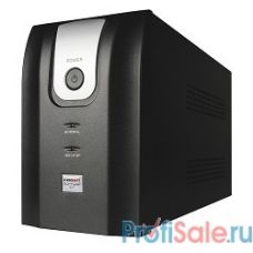 CROWN ИБП CMU-1000XIEC {1000VA/600w; Off-Line; 6 х IEC 320; 12V7AH х 2; Металл}
