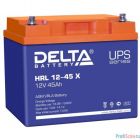 Delta HRL 12-45 X (45А\ч, 12В) свинцово- кислотный  аккумулятор