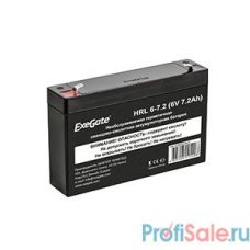 Exegate EX282952RUS Аккумуляторная батарея HRL 6-7.2 (6V 7.2Ah, клеммы F1)