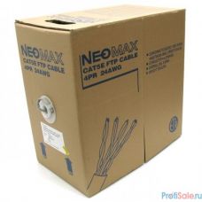 NEOMAX [NM20001] Кабель FTP cat.5e, 4 пары, (305м) 0.52мм   Медь  PVC jacket