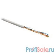 Hyperline UUTP4-C5E-S24-IN-PVC-GY-305 (305 м) Кабель витая пара, неэкранированная U/­UTP, категория 5e, 4 пары (24 AWG), одножильный (solid), PVC, -20°C – +75°C, серый - гарантия: 15 лет компонентная