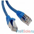 Hyperline PC-LPM-STP-RJ45-RJ45-C5e-1M-LSZH-BL Патч-корд F/­UTP, экранированный, Cat.5е, LSZH, 1 м, синий 