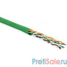 Hyperline UUTP4-C5E-P24-IN-LSZH-GN-100 (100 м) Кабель витая пара, неэкранированная U/­UTP, категория 5e, 4 пары (24 AWG), многожильный (patch), LSZH, нг(С)-HF, -20°C– +75°C, зеленый