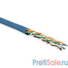 Hyperline UUTP4-C5E-P24-IN-LSZH-BL-100 (100 м) Кабель витая пара, неэкранированная U/­UTP, категория 5e, 4 пары (24 AWG), многожильный (patch), LSZH, нг(С)-HF, -20°C – +75°C, синий