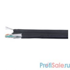 ITK LC3-C5E04-359 Каб. F/UTP кат.5E 4 x 2 x 24AWG, LDPE трос 1,2мм, 305м чер.