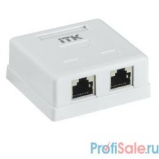 ITK CS2-1C5EF-22 Настенная инф. розетка RJ45 кат. 5E FTP 2-порт