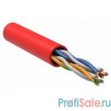 ITK LC1-C5E04-124 Витая пара U/UTP кат.5E 4x2x24AWG LSZH красный (305м)