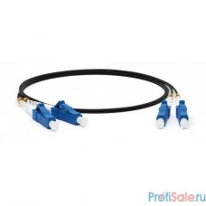 Hyperline FC-D2-9-LC/UR-LC/UR-H-1M-LSZH-BK Патч-корд волоконно-оптический (шнур) SM 9/125 (OS2), LC/UPC-LC/UPC, 2.0 мм, duplex, LSZH, 1 м, черный