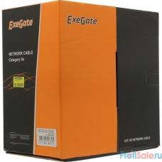 Exegate EX281811RUS Кабель Exegate  FUTP4-C5e-CU-S24-IN-PVC-GY-305 FTP 4 пары кат.5e медь, 24AWG, экран, бухта 305м, серый, PVC