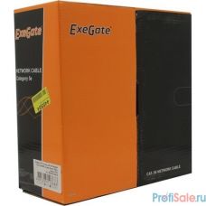 Exegate EX281812RUS Кабель Exegate  FUTP4-C5e-CCA-S24-IN-PVC-GY-100 FTP 4 пары кат.5e CCA, 24AWG, экран, бухта 100м, серый, PVC