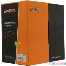 Exegate EX281817RUS Кабель Exegate  UTP4-C5e-CCA-S25-IN-PVC-GY-305 UTP 4 пары кат.5e CCA, 25AWG, бухта 305м, серый, PVC