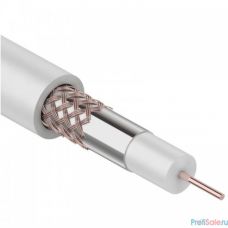 Rexant [01-2641] Кабель коаксиальный RG-59U+Cu (75 Ом), Cu/Al/Cu, 64%, бухта 100 м, белый
