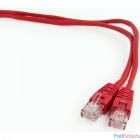 Cablexpert PP12-0.25M/R Патч-корд UTP кат.5e, 0.25м, литой, многожильный (красный)