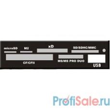 USB 2.0 Card reader SD/SDHC/MMC/MS/microSD/xD/CF, 3.5" (черный) [GR-136UB]