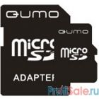 Micro SecureDigital 4Gb QUMO QM4GMICSDHC4 {MicroSDHC Class 4, SD adapter}