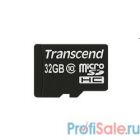 Micro SecureDigital 32Gb Transcend TS32GUSDHC10 {MicroSDHC Class 10, SD adapter}
