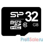 Micro SecureDigital 32Gb Silicon Power SP032GBSTH010V10 {MicroSDHC Class 10}