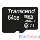Micro SecureDigital 64Gb Transcend Class 10 TS64GUSDU1 {MicroSDXC Class 10 UHS-I, SD adapter}