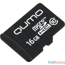 Micro SecureDigital 16Gb QUMO QM16GMICSDHC10NA {MicroSDHC Class 10}