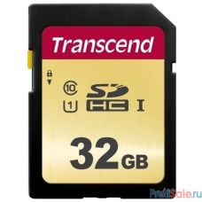 SecureDigital 32Gb Transcend TS32GSDC500S {SDHC Class 10, UHS-I U1, MLC}
