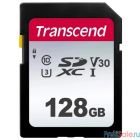 SecureDigital 128Gb Transcend TS128GSDC300S {SDXC Class 10, UHS-I U3}