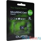 Micro SecureDigital 32Gb QUMO QM32GMICSDHC10U1NA {MicroSDHC Class 10 UHS-I}