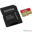 Micro SecureDigital 64Gb SanDisk SDSQXA2-064G-GN6MA {MicroSDXC Class 10 UHS-I U3, SD Adapter,  Extreme}