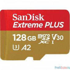 SanDisk Extreme Plus microSDXC 128GB + SD Adapter + Rescue Pro Deluxe 170MB/s A2 C10 V30 UHS-I U3 SDSQXBZ-128G-GN6MA