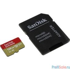 Sandisk Extreme microSDXC 128GB + SD Adapter + Rescue Pro Deluxe 160MB/s A2 C10 V30 UHS-I U4 [SDSQXA1-128G-GN6MA]